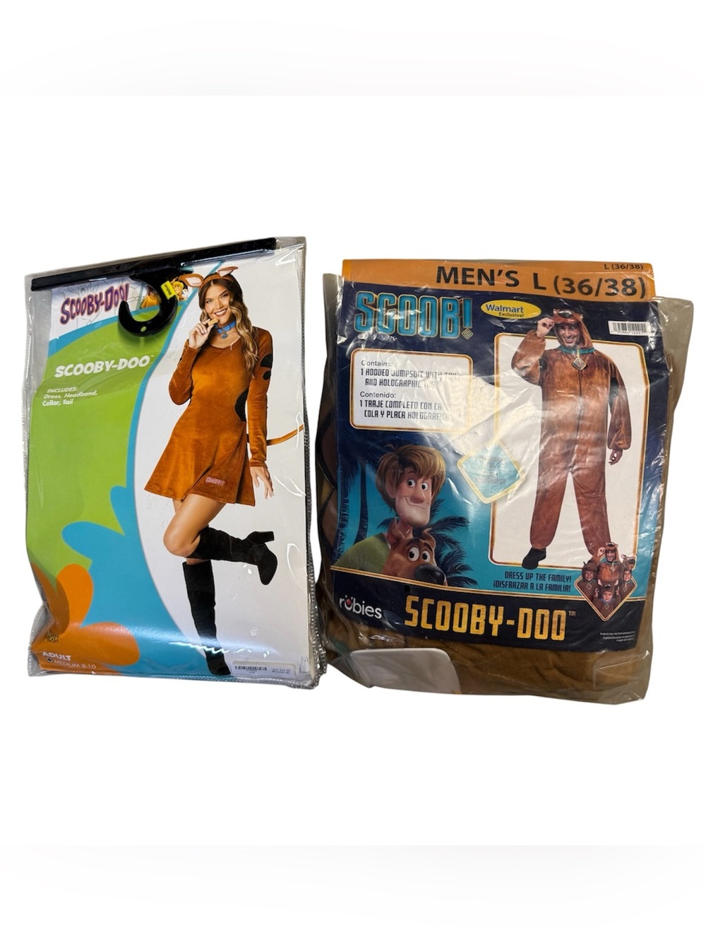 Scooby Doo Couples Costumes Women’s Medium and Men’s Large
